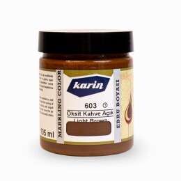 Karin Ebru Boyası 105 ml. 603 Oksit Açık Kahve - Karin