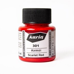 Karin Hat Mürekkebi 45 ml. 301 Kırmızı - Karin