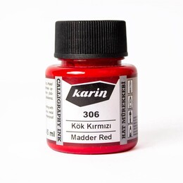 Karin Hat Mürekkebi 45 ml. 306 Kök Kırmızı - Karin