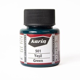 Karin Hat Mürekkebi 45 ml. 501 Yeşil - Karin