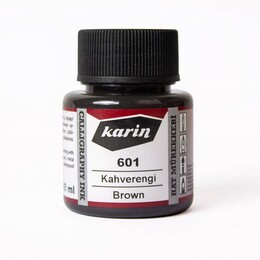 Karin Hat Mürekkebi 45 ml. 601 Kahverengi - Karin