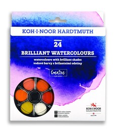 Koh-i Noor 4 Katlı Brilliant Sulu Boya Seti 24 Renk - Koh-i Noor