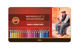 Koh-i Noor Mondeluz Aquarell Boya Kalemi Seti 72 Renk Metal Kutu - Koh-i Noor
