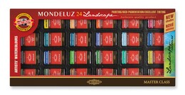 Koh-i Noor Mondeluz Master Class Taş Tablet Sulu Boya Seti 24 Renk MANZARA TONLARI - 1