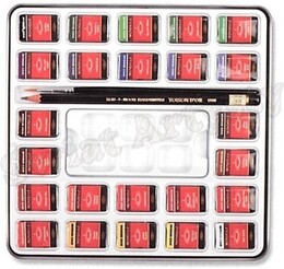 Koh-i Noor Mondeluz Master Class Taş Tablet Sulu Boya Seti 24 Renk Metal Kutu - 2