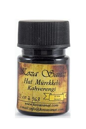 Koza Hat Mürekkebi 25 cc. KAHVERENGİ - Koza Sanat