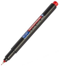 Kraf 290 OHP Plus Asetat Kalemi (S) KIRMIZI 12'li Kutu - 1