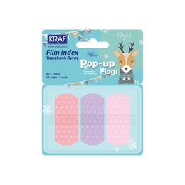 Kraf Film Index Pastel Puantiyeli 3 Renk x 20 Sayfa - Kraf
