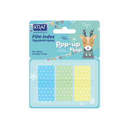 Kraf Film Index Pastel Puantiyeli 3 Renk x 20 Sayfa - Kraf