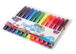 Kraf Kids Jumbo Keçeli Boya Kalemi 12 Renk - 1