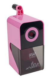 Kraf Kollu Kalemtraş Pastel Pembe - Kraf