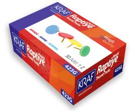 Kraf Renkli Raptiye 30'lu Paket - Kraf