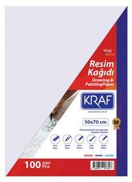 Kraf Resim Kağıdı 50x70 cm. 100'lü Paket - Kraf