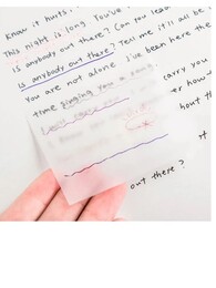 Kraf Şeffaf Post-it Yapışkanlı Not Kağıdı 76x76 mm. 50 yaprak ŞEFFAF MAVİ - 2