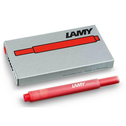 Lamy T10 Dolma Kalem Kartuşu 5'li Kutu KIRMIZI - Lamy