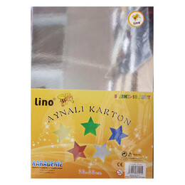 Lino Aynalı Karton 23x33 Cm.5 Renk 10'Lu (2708J) - Lino