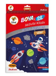 Lino Boya & Sil Aktivite Boyama Kitabı A4 Uzay - Lino