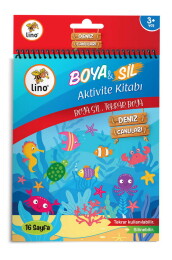 Lino Boya & Sil Aktivite Boyama Kitabı A5 Denizaltı - Lino