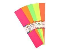 Lino Lüks Fosforlu Krapon Kağıdı 50x200 Cm.5 Renk 5'Li (PA-024F) - Lino