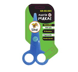 Lino Plastik Çocuk Makası Mavi - Lino