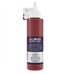 Lukas Studio Su Bazlı Linol Baskı Boyası 250 ml. Burnt Sienna - Lukas