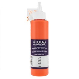 Lukas Studio Su Bazlı Linol Baskı Boyası 250 ml. Orange - Lukas