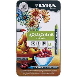 Lyra Aquacolor Sulandırılabilir Pastel Boya Seti 12 Renk - 1