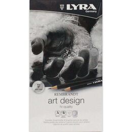Lyra Rembrandt Art Design Profesyonel Dereceli Kalem Karakalem Eskiz Çizim Seti 12'li Metal Kutu - 1