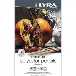 Lyra Rembrandt Polycolor Kuru Boya Kalemi Seti 12 Renk Metal Kutu - Lyra