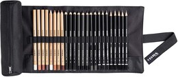 Lyra Rembrandt Sketching Set Karakalem Eskiz Seti 24'lü Rulo - 2