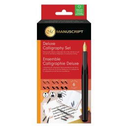 Manuscript Deluxe Kaligrafi Kalemi Seti Sola Kesik 6'lı Karton Kutu - Manuscript