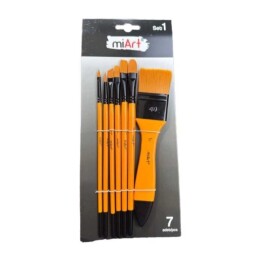Miart Karma Fırça Seti 7’li Zemin Fırçalı Set-1 (2-6-3/8-8-12-1/2-1.5) - 1