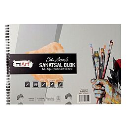 Miart Sanatsal Blok Defter 200 gr. 25x35 cm. 15 Yaprak (MSB2002535) - 1