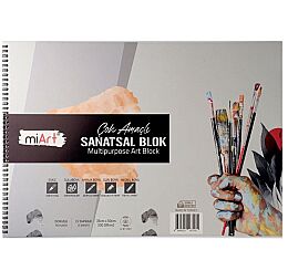 Miart Sanatsal Blok Defter 200 gr. 35x50 cm. 15 Yaprak (MSB2003550) - 1