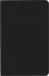 Moleskine Chaier 3'lü Günlük Defter Çizgisiz Cep Boy 9x14 cm. 64 Sayfa Siyah - 6