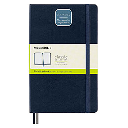 Moleskine LG Sert Kapak Çizgisiz Defter L Boy 13x21 cm. 400 Sayfa Safir Mavi - Moleskine