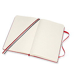 Moleskine LG Sert Kapak Çizgili Defter L Boy 13x21 cm. 400 Sayfa Kızıl Kırmızı - 2