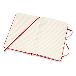 Moleskine Sert Kapak Çizgili Defter Cep Boy 9x14 cm. 192 Sayfa Kızıl Kırmızı - 2