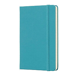 Moleskine Sert Kapak Çizgili Defter Cep Boy 9x14 cm. 192 Sayfa Mercan Mavi - 2