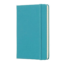 Moleskine Sert Kapak Çizgili Defter Cep Boy 9x14 cm. 192 Sayfa Mercan Mavi - 2