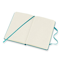 Moleskine Sert Kapak Çizgili Defter Cep Boy 9x14 cm. 192 Sayfa Mercan Mavi - 3