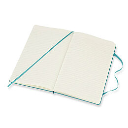Moleskine Sert Kapak Çizgili Defter L Boy 13x21 cm. 240 Sayfa Mercan Mavi - 3