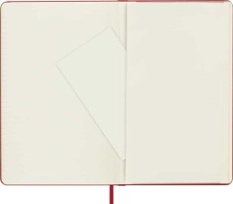 Moleskine Sert Kapak Çizgili Defter L Boy 13x21 cm. 240 Sayfa Kızıl Kırmızı - 3