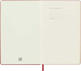 Moleskine Sert Kapak Çizgili Defter L Boy 13x21 cm. 240 Sayfa Kızıl Kırmızı - 5