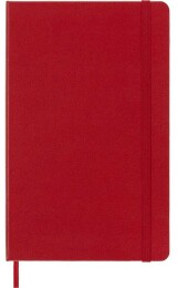 Moleskine Sert Kapak Çizgili Defter L Boy 13x21 cm. 240 Sayfa Kızıl Kırmızı - 6