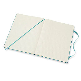 Moleskine Sert Kapak Çizgili Defter XL Boy 19x25 cm. 192 Sayfa Mercan Mavi - 3