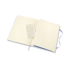 Moleskine Sert Kapak Çizgili Defter XL Boy 19x25 cm. 192 Sayfa Ortanca Mavi - 4