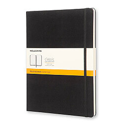 Moleskine Sert Kapak Çizgili Defter XL Boy 19x25 cm. 192 Sayfa Siyah - Moleskine