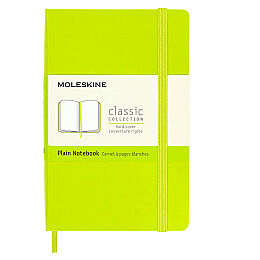 Moleskine Sert Kapak Çizgisiz Defter Cep Boy 9x14 cm. 192 Sayfa Limon Yeşili - 1