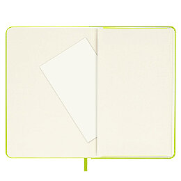 Moleskine Sert Kapak Çizgisiz Defter Cep Boy 9x14 cm. 192 Sayfa Limon Yeşili - 6